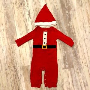 Baby Santa Pajamas with Hat 9 months